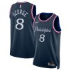 Män Philadelphia 76ers Tröja Paul George Nike 2025-26 City Edition Marin Swingman Män Philadelphia 76ers Tröja Paul George Nike 2025-26 City Edition Marin Swingman